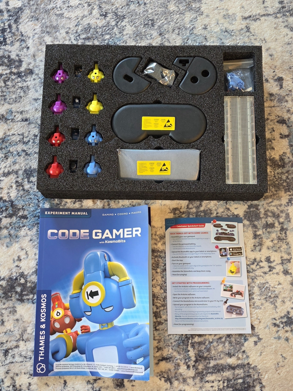Code Gamer STEM Kit with Colorful Game Pieces